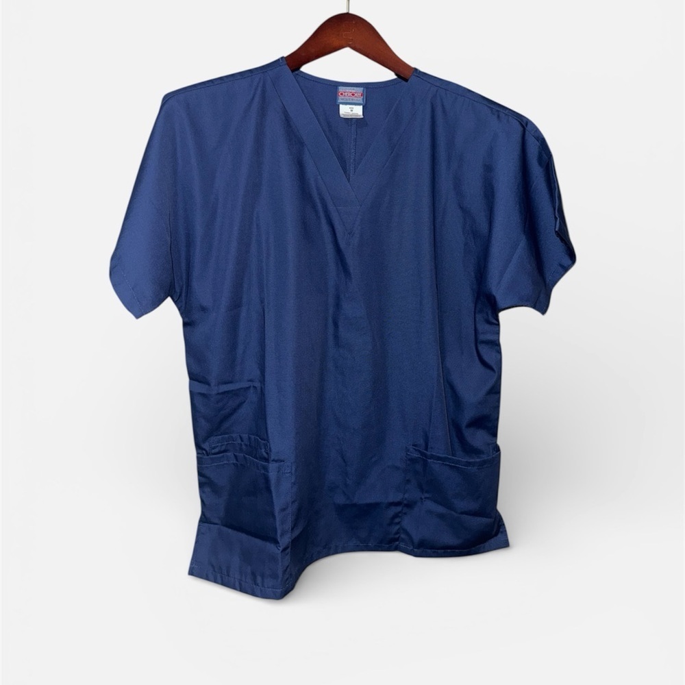 Cherokee Workwear Women's Navy Blue Scrub Top NWT-Medium